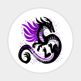 Ace Pride Flag Dragon Magnet